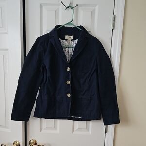 L.L. Bean Dark Blue Blazer with Button Accents